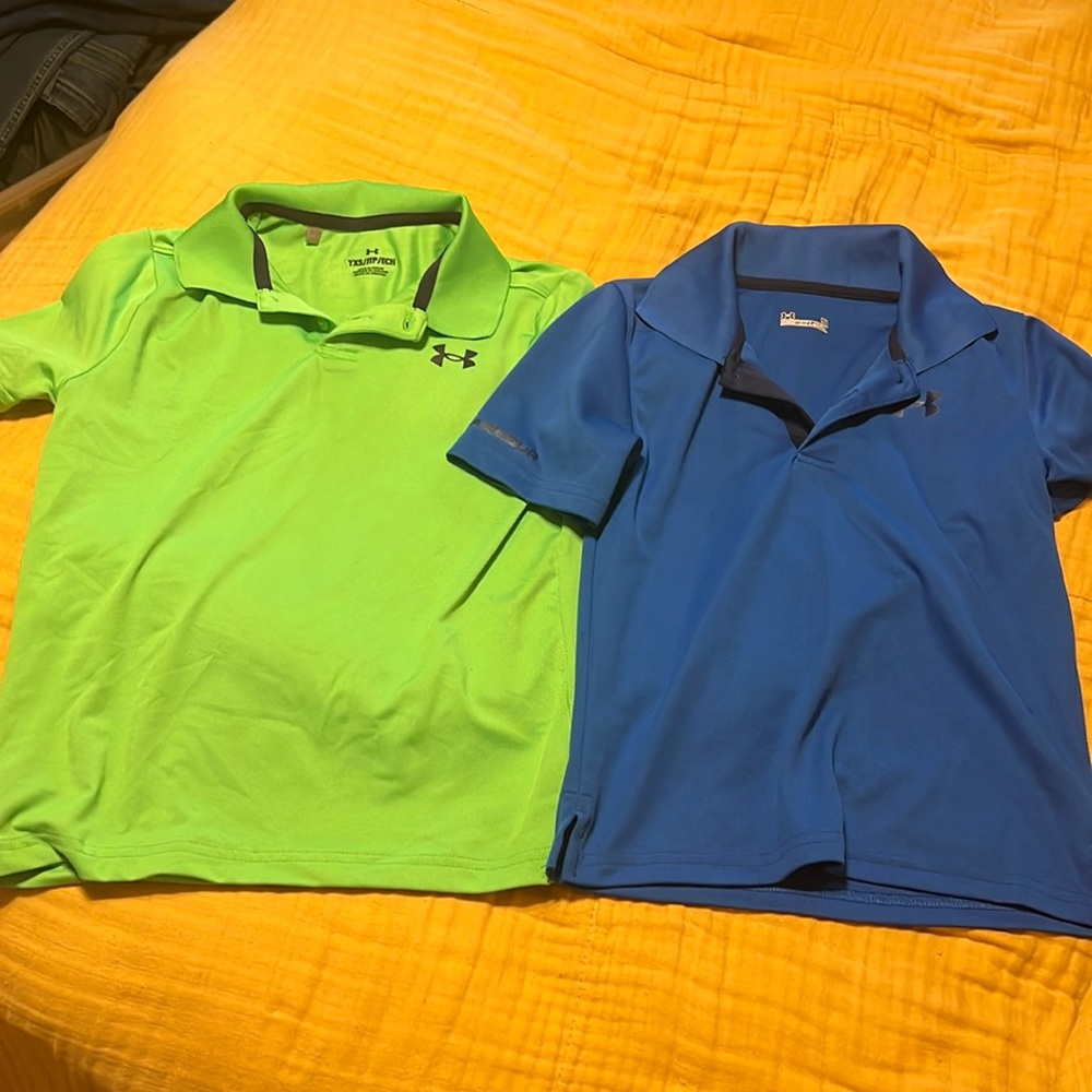 Two Under Armour polos.